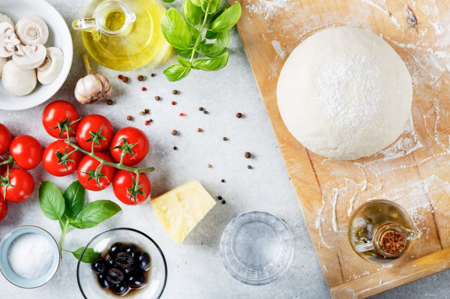 Los mejores ingredientes para una buena pizza